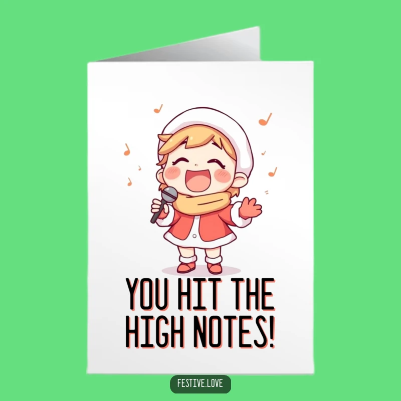 Free Printable Congrats Card: Carol Singer's Song - Downloadable Celebration!