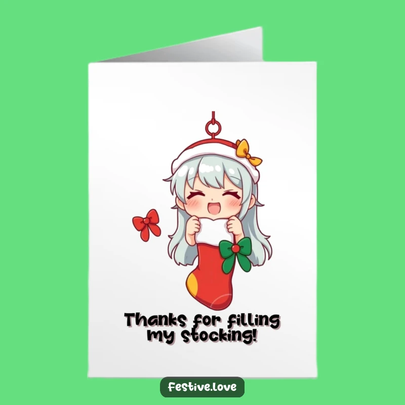 Free Printable Thank You Card: Festive Stocking Decor, Say Thanks with a Fun Downloadable!