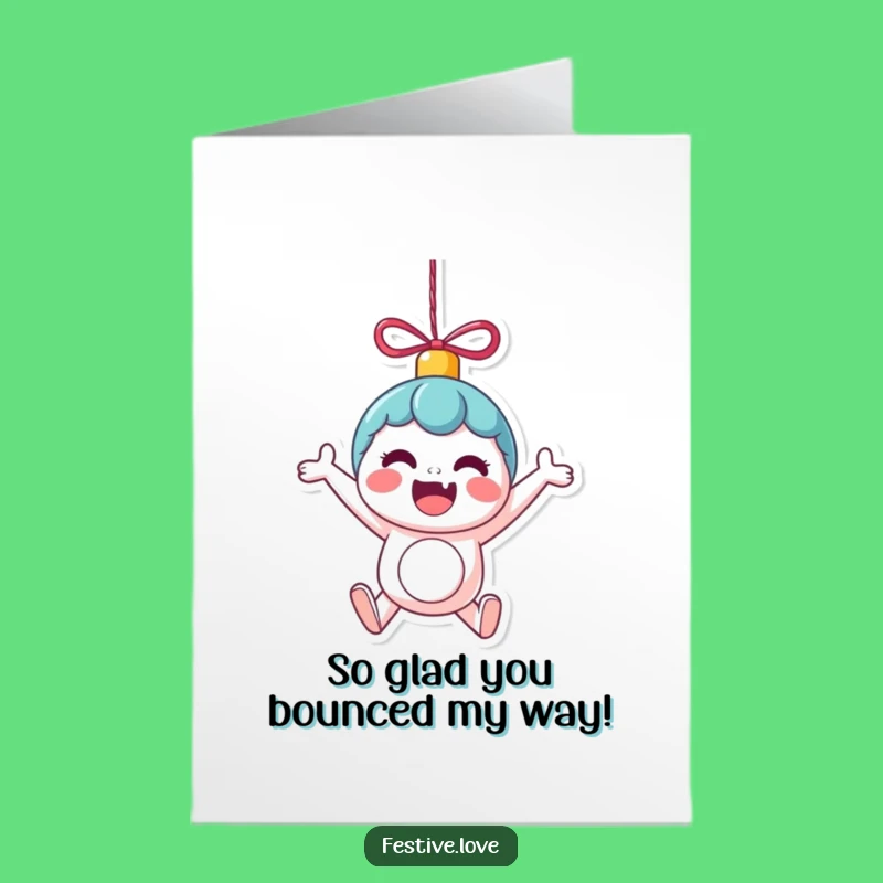 Free Printable Thank You Card: Excited Kawaii Ornament, Funny Downloadable Gift for Gratitude