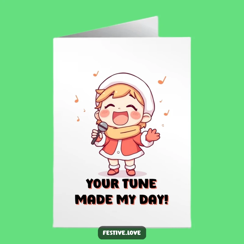 Free Printable Thank You Card: Singer's Grateful Tune - Downloadable Gratitude!