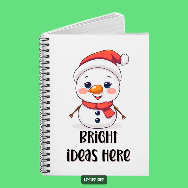 Funny Snowman Notebook - Jot Down Ideas with Radiant Cheer!