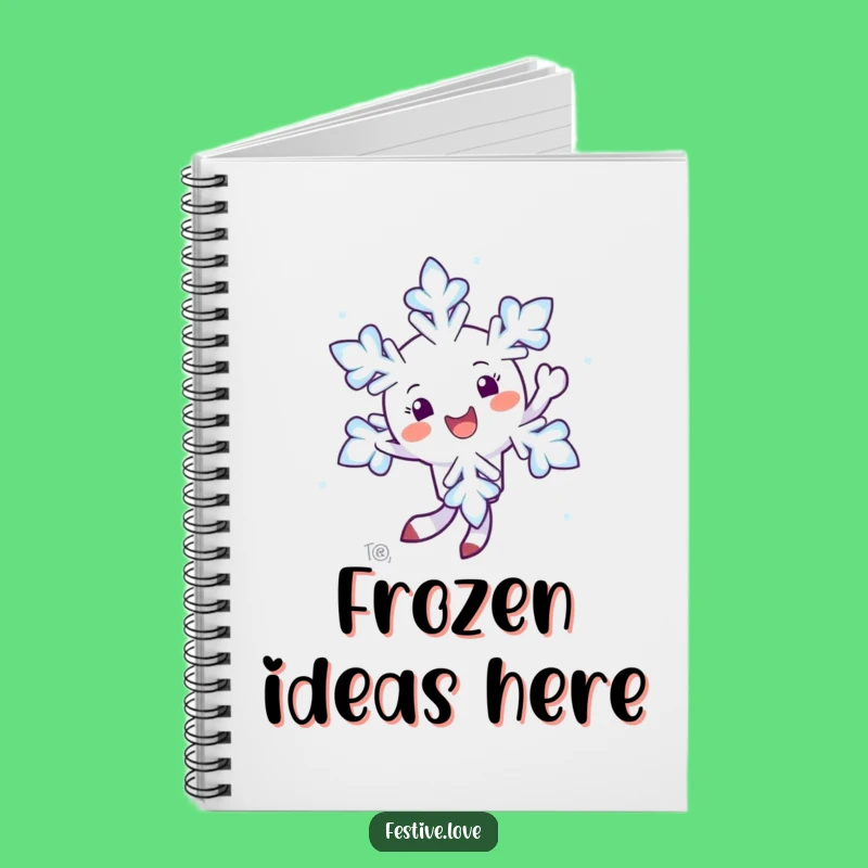 Funny Snowflake Notebook: Jot Down Winter Wonders, Great Funny Gift