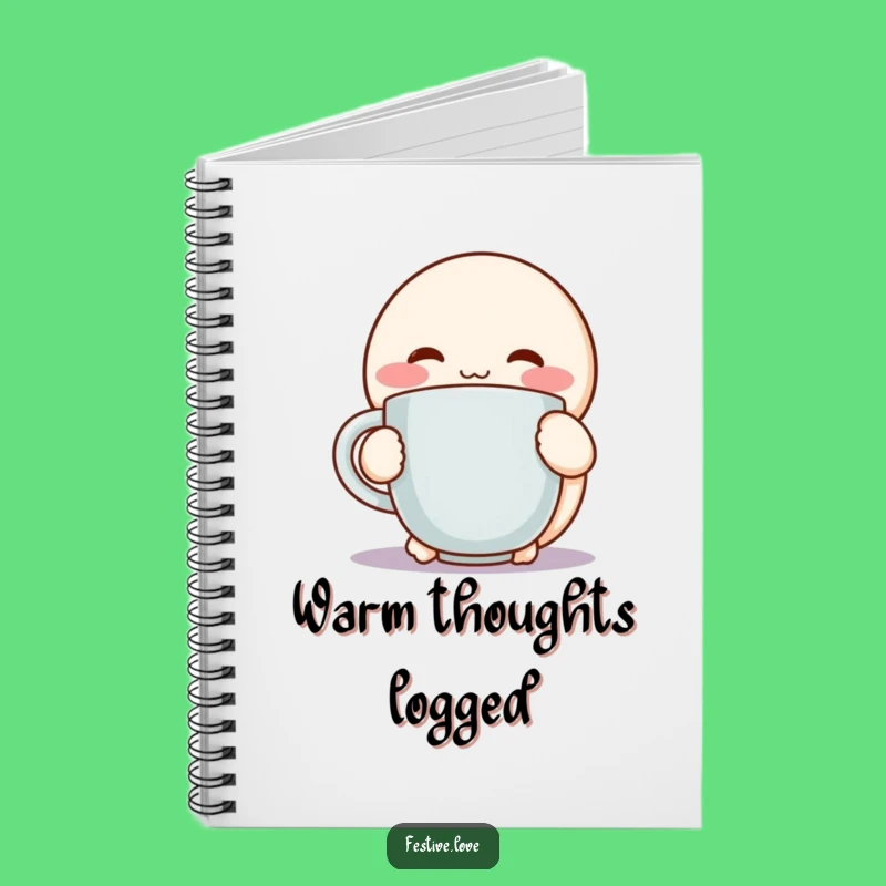 Funny Cozy Hug Notebook: Character Mug Journal for Ideas