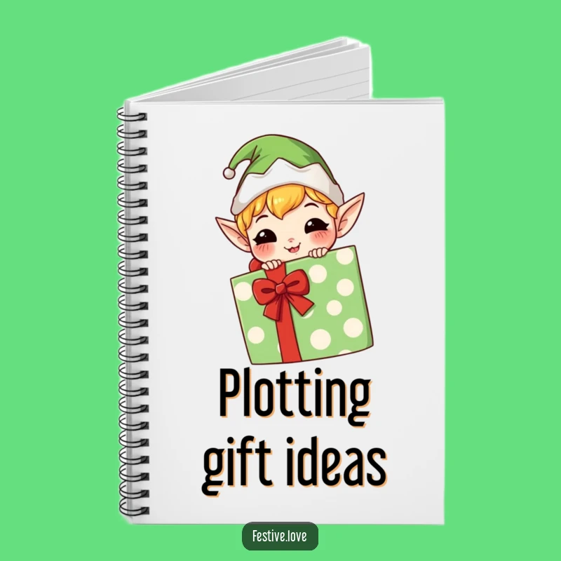 Funny Kawaii Elf Notebook: Jot Down Mischief, Perfect Hilarious Gift