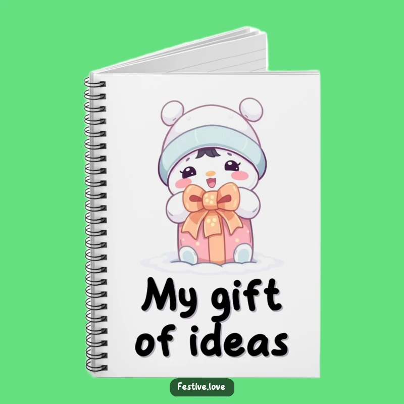 Funny Snow Character Notebook - Capture Ideas with Holiday Cheer!