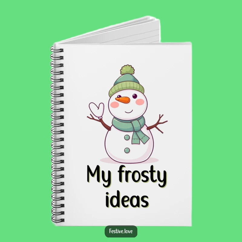 Funny Snowman Journal - Jolly Character, Perfect for Winter Notes
