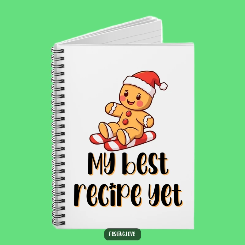 Funny Gingerbread Man Notebook: Holiday Ideas and Festive Notes