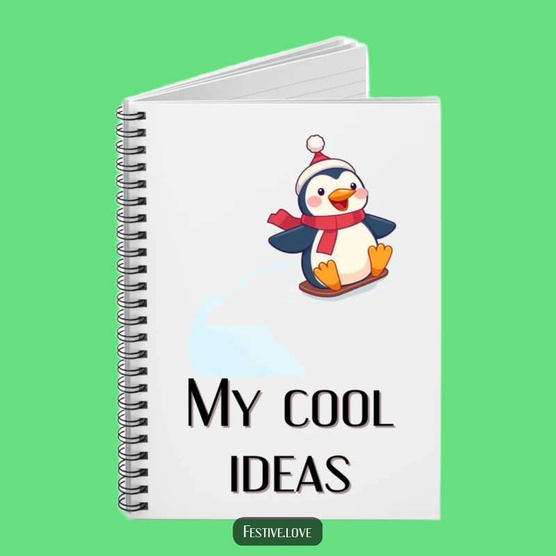 Funny Penguin Notebook - Jot Down Ideas with Winter Fun!