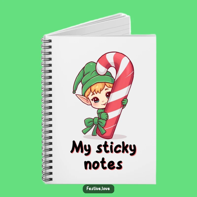 Funny Elf Notebook - Jot Down Secrets with Holiday Cheer!