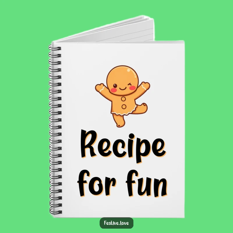 Funny Gingerbread Dance Notebook: Jot Down Sweet Ideas
