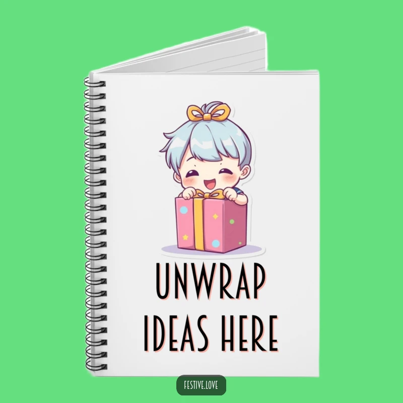 Funny Gift Unwrapper Notebook: Character Journal for Ideas