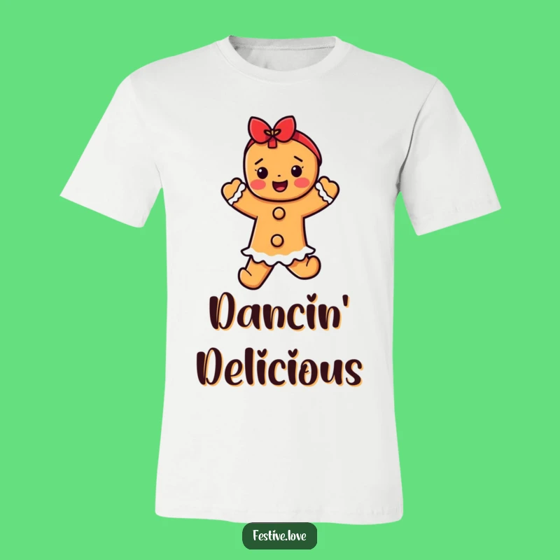Funny Gingerbread Dancer T-Shirt - Wearable Holiday Merriment and Festive Fun