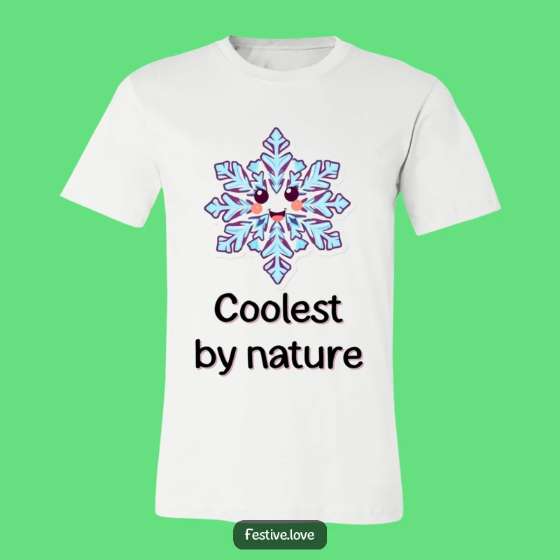 Funny Happy Snowflake T-Shirt - Joyful Winter Character Apparel Gift