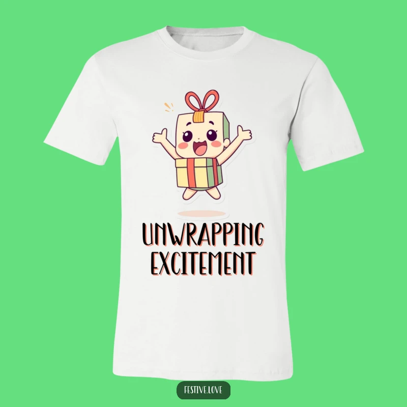 Funny Present Bounce T-Shirt: Wear Your Excitement & Party On!