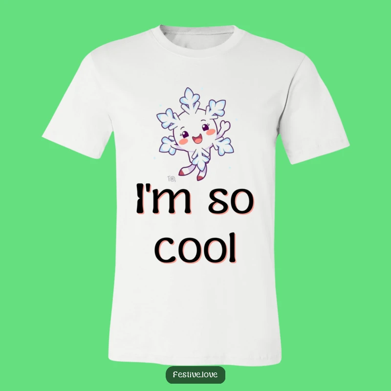 Funny Snowflake T-Shirt: Twirl with Glee, Cozy & Hilarious Winter Tee