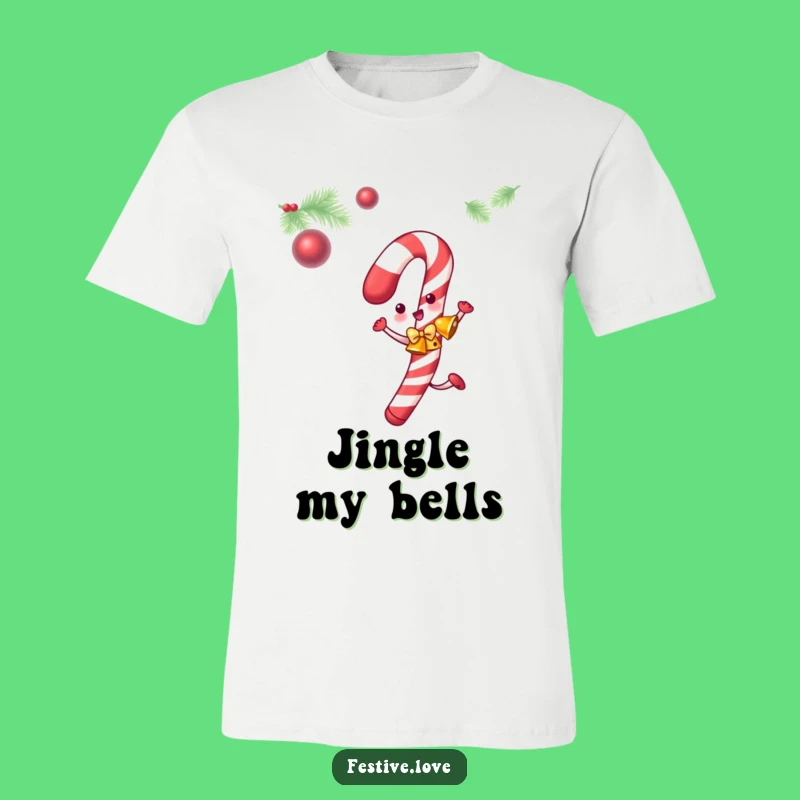 Funny Candy Cane T-Shirt: Jingle Bell Rock Your Holidays