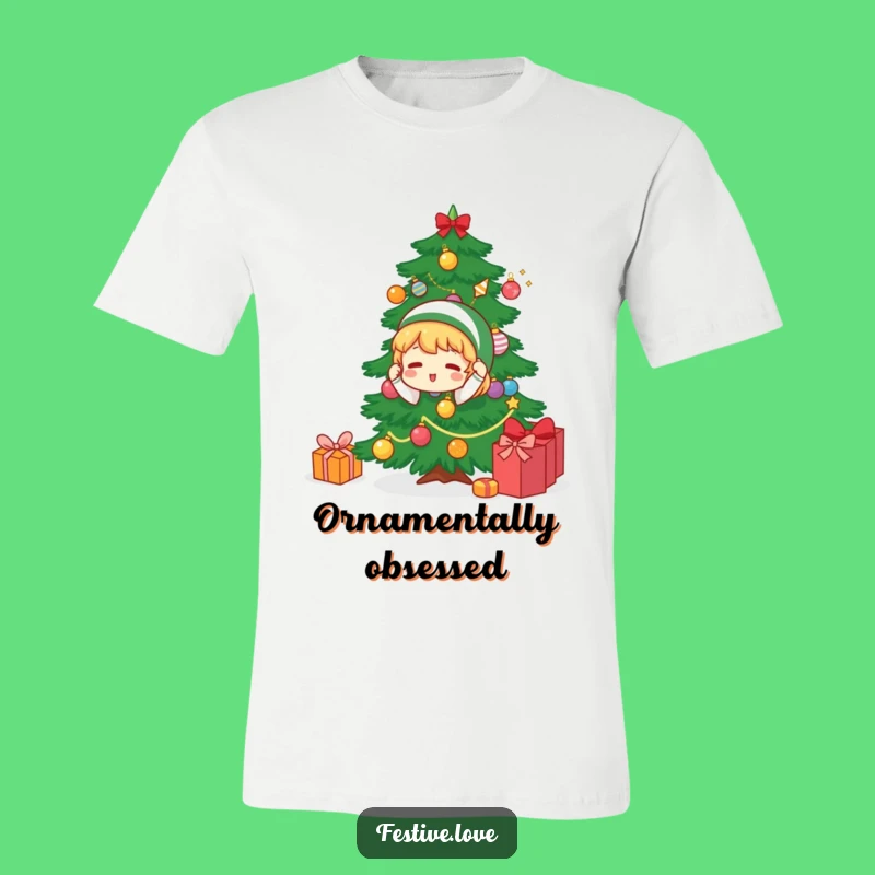 Funny Christmas Tree Decorator T-Shirt: Hilarious Holiday Character Apparel Gift