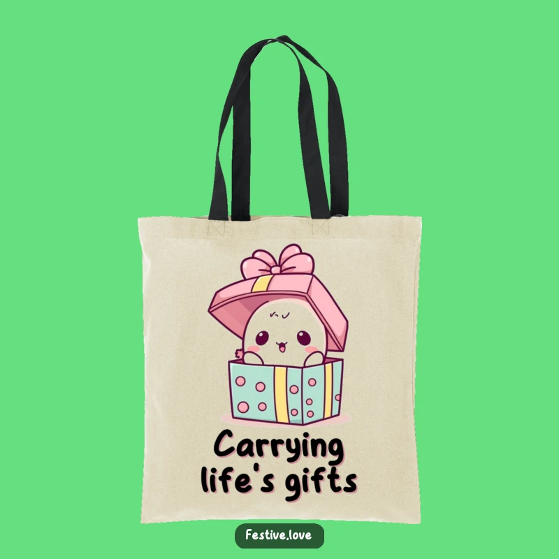 Funny Kawaii Present Tote Bag - Surprise Gift for All Occasions