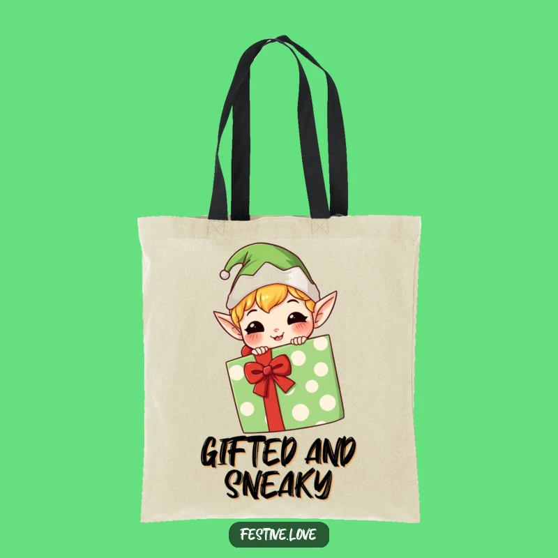 Funny Kawaii Elf Tote Bag: Carry Your Mischief in Style
