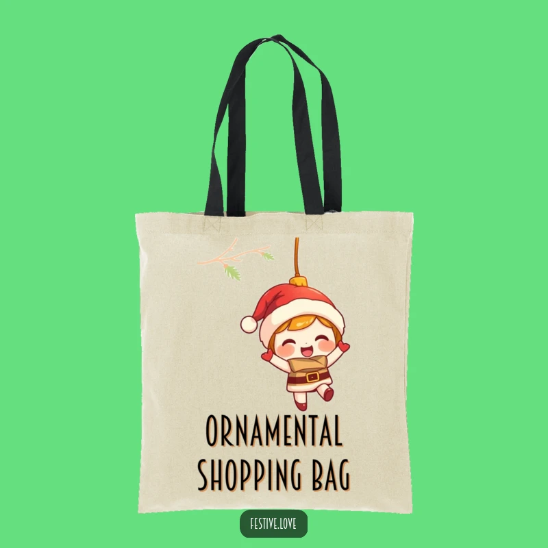 Funny Ornament Tote Bag: Carry Holiday Cheer, Perfect Festive Funny Gift