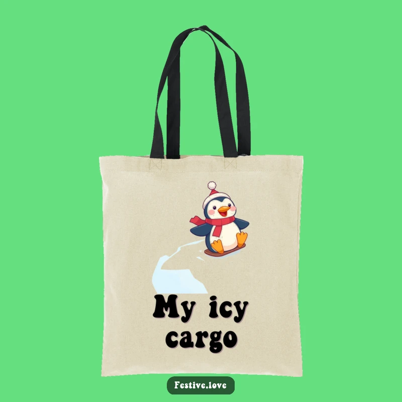 Funny Penguin Tote Bag - Carry Your Fun with Winter Style!