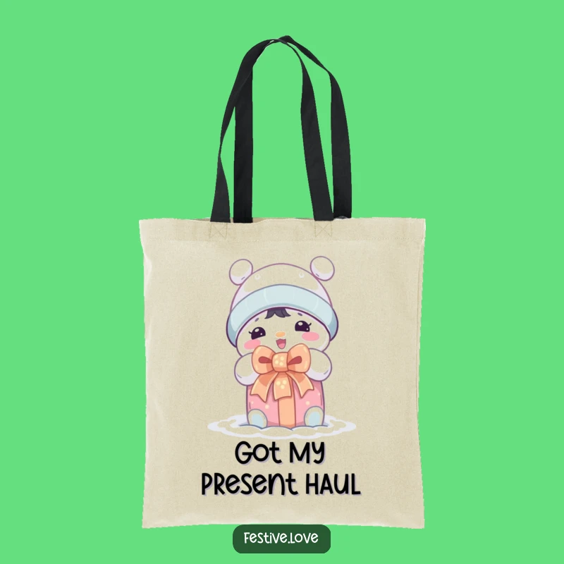 Funny Snow Character Tote Bag - Chic Accessory for Humorous Shoppers!
