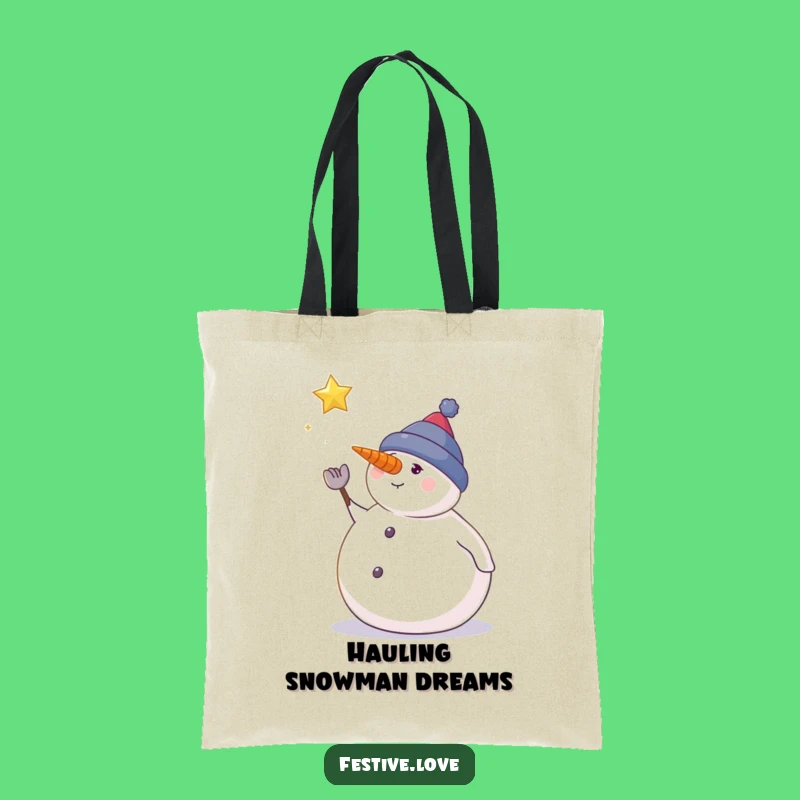 Funny Snowman Tote Bag: Carry Winter Magic Everywhere You Go