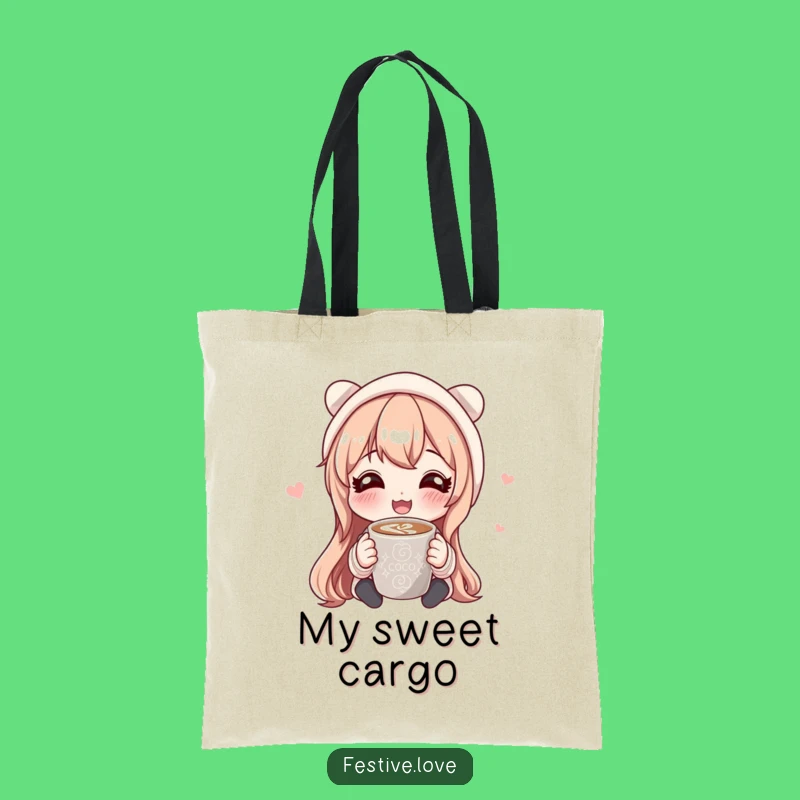 Funny Hot Cocoa Sharing Tote Bag: Carry Warmth & Smiles Everywhere